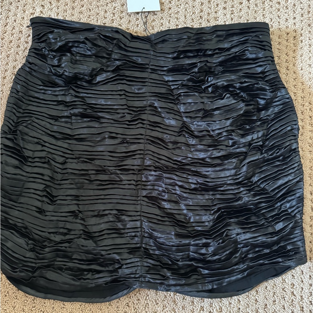 Zara Silk Ruffle Mini Skirt